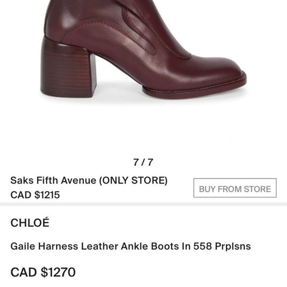 Chloé Gaile Burgundy Harness Leather Ankle Boots - Picture 12 of 16